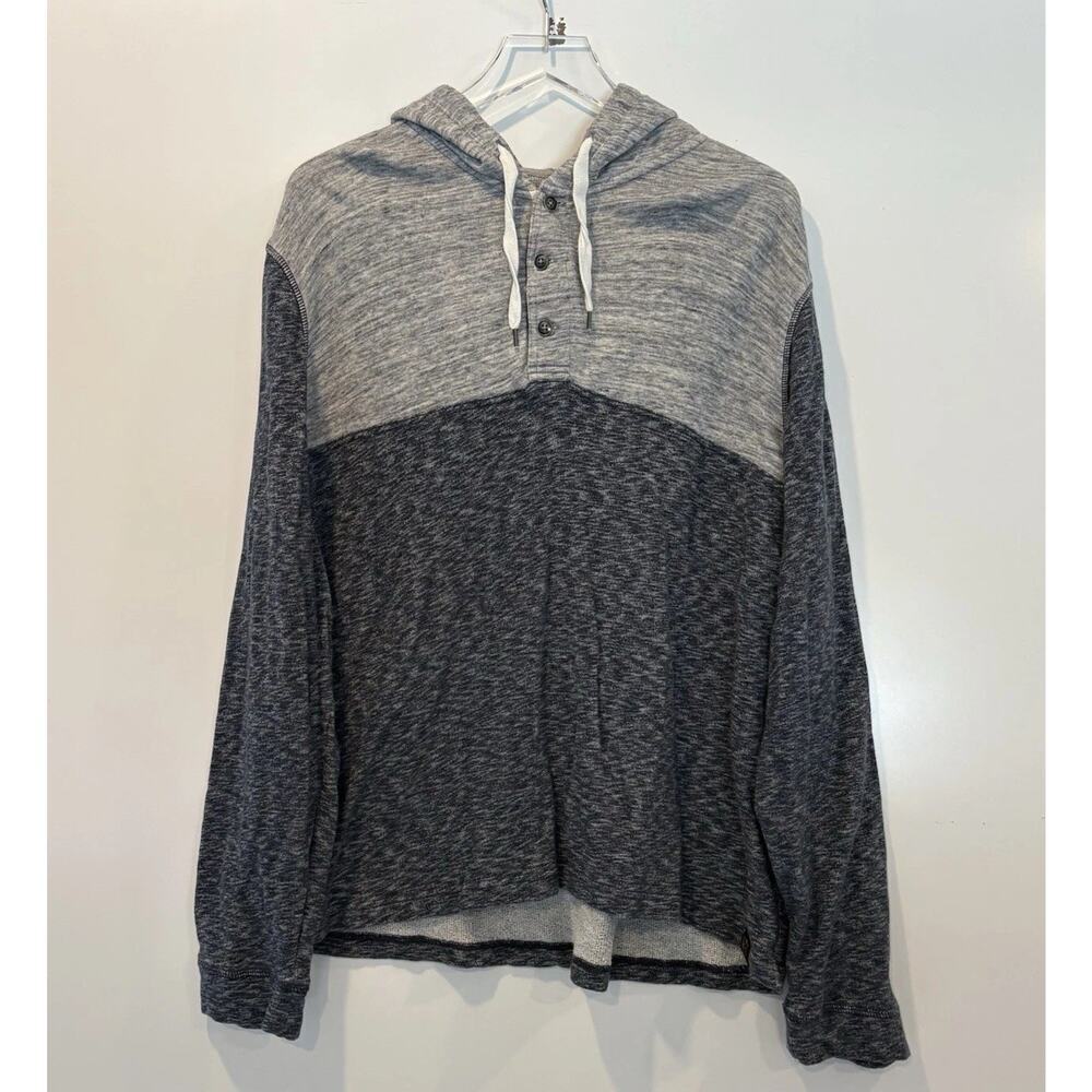 Lucky Brand‎ Gray Knitwear Hooded Sweatshirt Hoodie Men’s Size XL (1925)